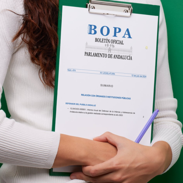 Previsualización del BOPA, Boletín Oficial del Parlamento de Andalucía