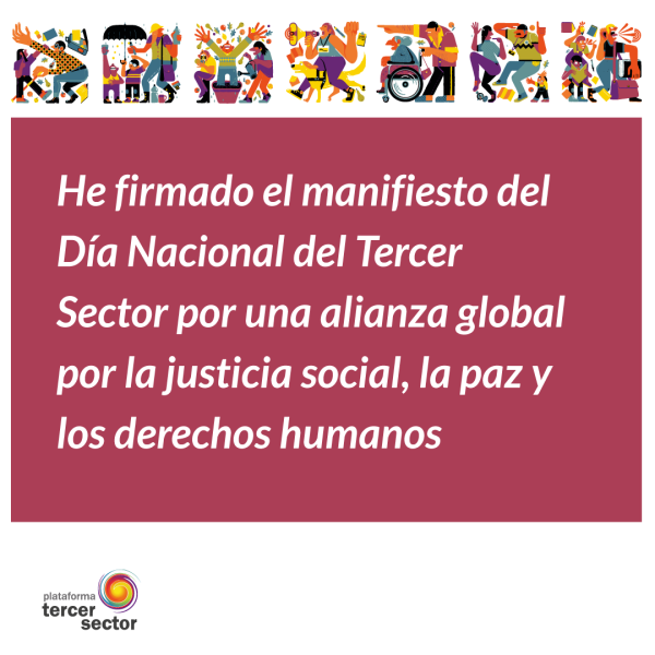 Imagen donde se dice que hemos firmado el manifiesto del Día del Tercer Sector